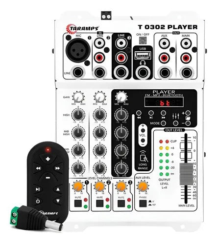 Mesa De Som Automotivo Taramps T0302 Player Bluetooth Usb Mesa De Som Automotivo Taramps T0302 Player Bluetooth Usb